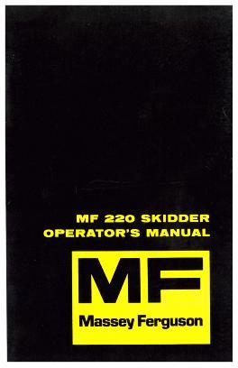 AGCO 220 Skidder Operator Manual 1448125M2 English