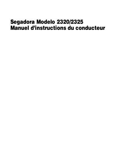 AGCO 2320 2325 Mower Operator Manual 4283019M3 Spanish