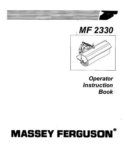 AGCO 2330 Rotary Broom (prior sn RP252001, requires subframe) Operator Manual 4263489M1 English