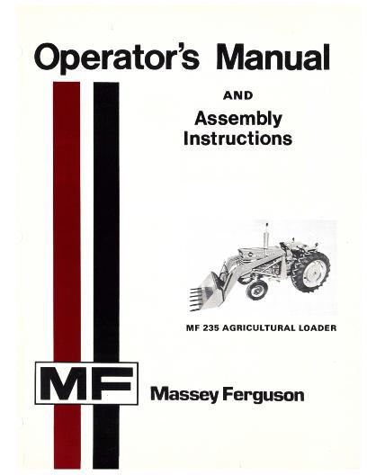 AGCO 235 Loader Operator Manual 1448230M4 English