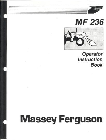 AGCO 236 236L Loader Operator Manual 1449106M3 English
