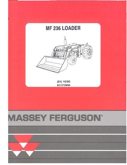 AGCO 236 Loader Parts Book 651372M96 English