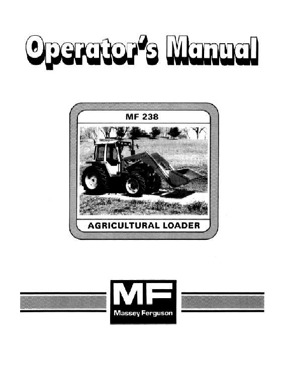 AGCO 238 Loader Operator Manual 1449105M1 English