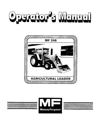 AGCO 246 Loader Operator Manual 1448592M2 English