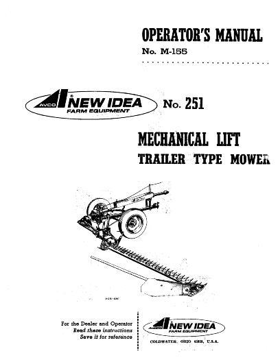 AGCO 251 Mower Operator Manual 986348 English