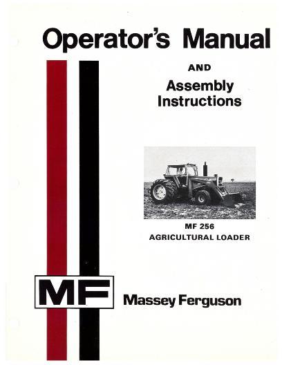 AGCO 256 Loader Operator Manual 1448537M1 English