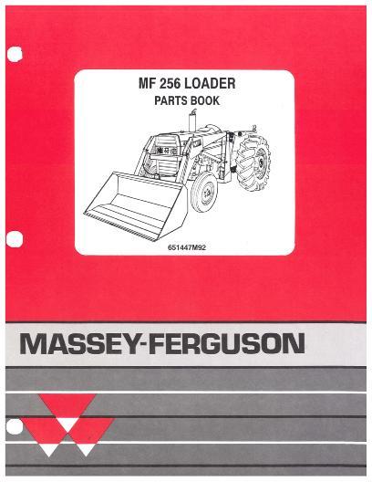 AGCO 256 Loader Parts Book 651447M92 English