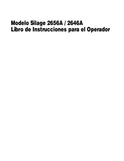 AGCO 2646A 2656A Round Baler Operator Manual 700728871F Spanish