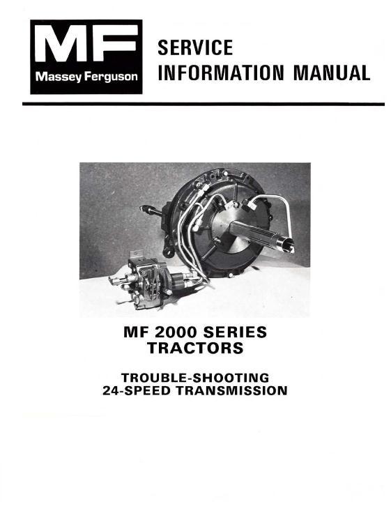 AGCO 2675 2705 2745 2775 2805 Tractor (24 spd trans. section) Service Manual 1448646M1 English