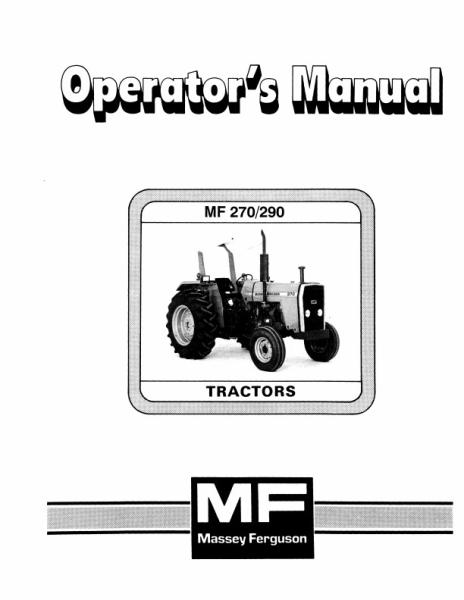 AGCO 270 290 Operator Manual 1449051M3 English