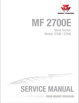 AGCO 2750E 2760E Compact Tractor (packet) Service Manual 4283637M2 English