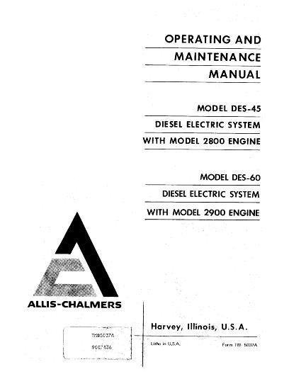 AGCO 2800 2900 Engine (w DES 45 60) Operator Manual 79007436 English