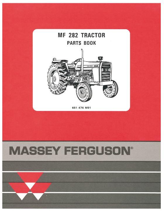 AGCO 282 Tractor Parts Book 651476M91 English