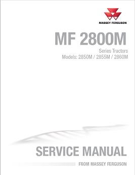 AGCO 2850M 2855M 2860M Compact Tractor (packet) Service Manual 4283646M1 English