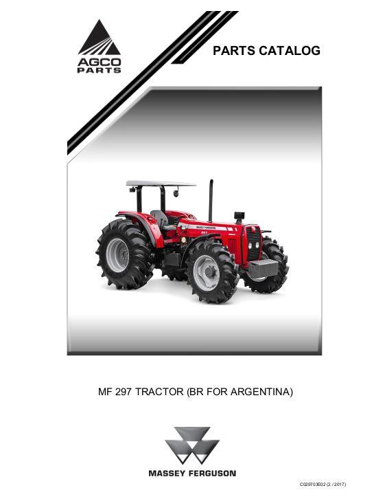 AGCO 297 Tractor (BR For Mexico) Parts Book C029703E02 English