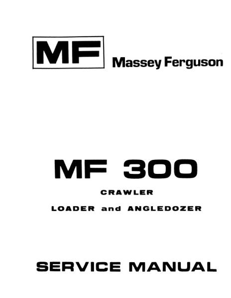 AGCO 300 D300A Crawler Crawler Loader (packet) Service Manual 1436303M1 English