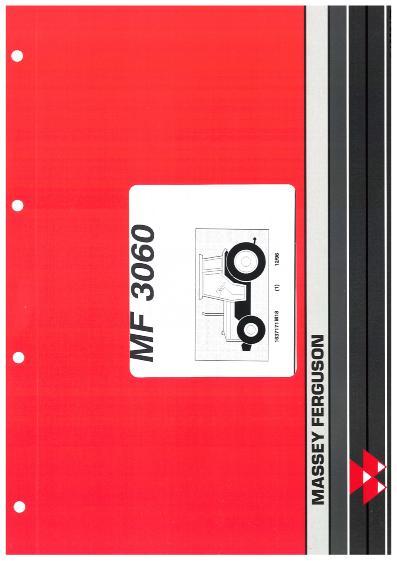 AGCO 3060 Tractor Parts Book 1637171M18 Multiple