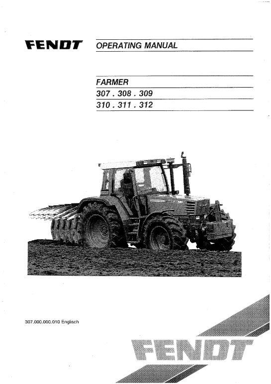 AGCO 307 308 309 310 311 312 Farmer (early, Turbomatik) Operator Manual 72415241 English