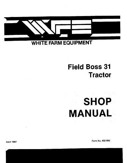 AGCO 31 Tractor (Field Boss) Service Manual 432893 English