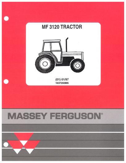 AGCO 3120T Tractor Parts Book 1637260M6 Multiple