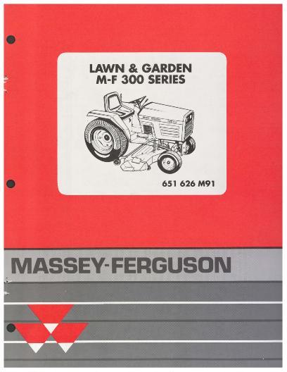AGCO 316GTX 318GTX 320GTX Lawn Tractor Parts Book 651626M91 English