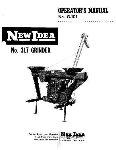 AGCO 317 Grinder Operator Manual 986564 English