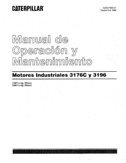 AGCO 3176 3196 Caterpillar Engine (industrial, 1999) Operator Manual AG546275 Spanish
