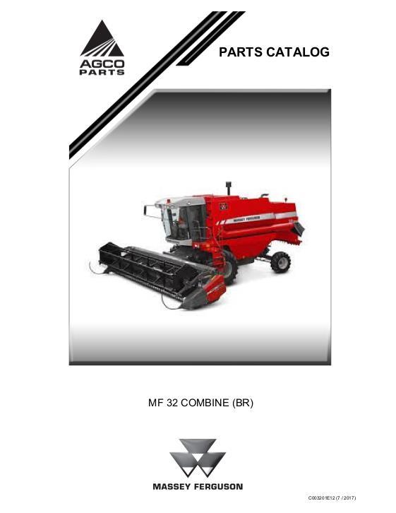 AGCO 32 Combine (Brazil) Parts Book C003201E12 English