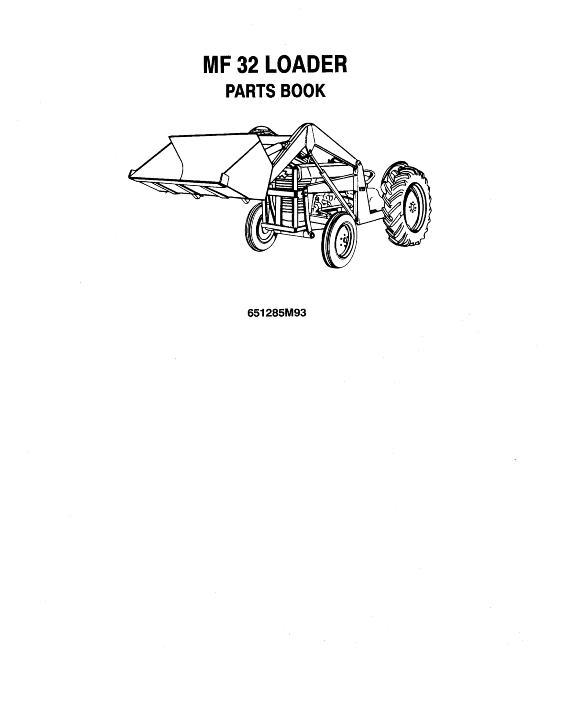 AGCO 32 Industrial Loader Parts Book 651285M93 English