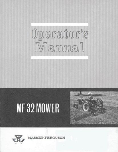 AGCO 32 Mower Operator Manual 690350M3 English