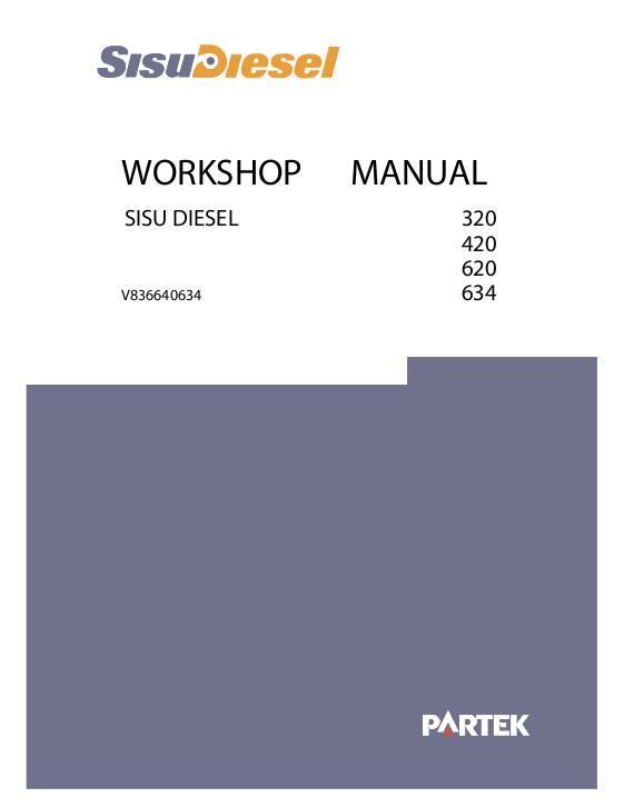 AGCO 320 420 620 634 Sisu (Valmet) Diesel Engine Service Manual V836640634 English