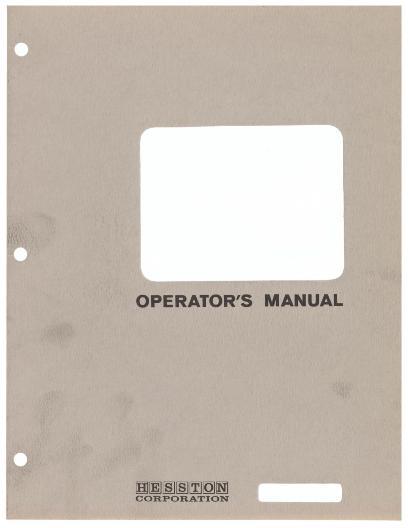 AGCO 320 SP Windrower (1971-72) Operator Manual 882720 English