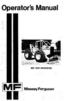 AGCO 320 Skidder Operator Manual 1448311M1 English