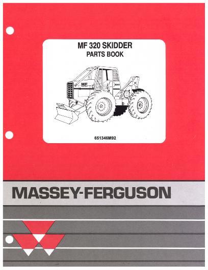 AGCO 320 Skidder Parts Book 651346M92 English