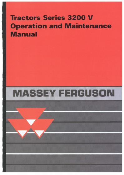 AGCO 3210 3220 3225 3235 3245 3255 Tractor (V) Operator Manual 3651933M1 English