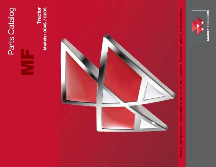 AGCO 3235 Tractor (S, F, FA, GE, V) Parts Book 3653992M1 Multiple