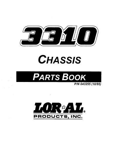 AGCO 3310 Applicator (chassis) Parts Book L043255 English