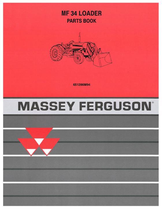 AGCO 34 Industrial Loader Parts Book 651286M94 English
