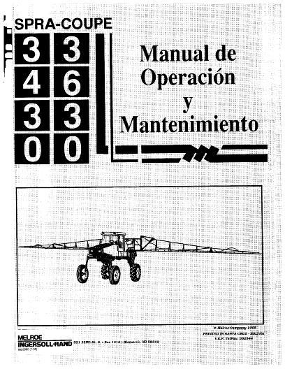 AGCO 3430 3630 Sprayer Operator Manual 6629585 French