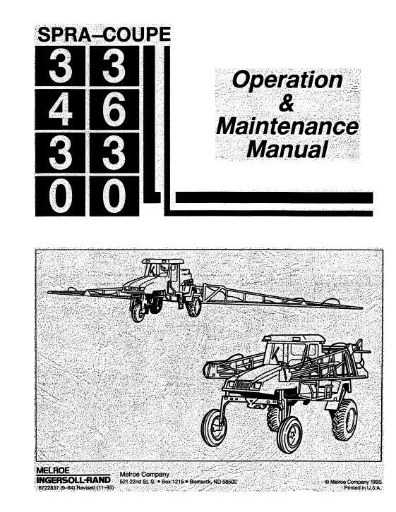 AGCO 3430 3630 Sprayer Operator Manual 6722837 English 1 AGCO 3430 3630 Sprayer Operator Manual 6722837 English