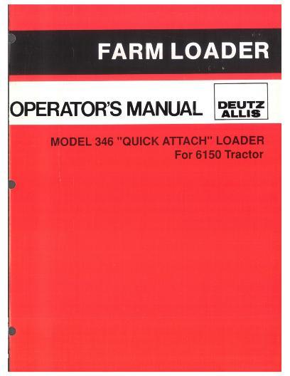 AGCO 346 Loader Operator Manual 71511057 English 1 AGCO 346 Loader Operator Manual 71511057 English