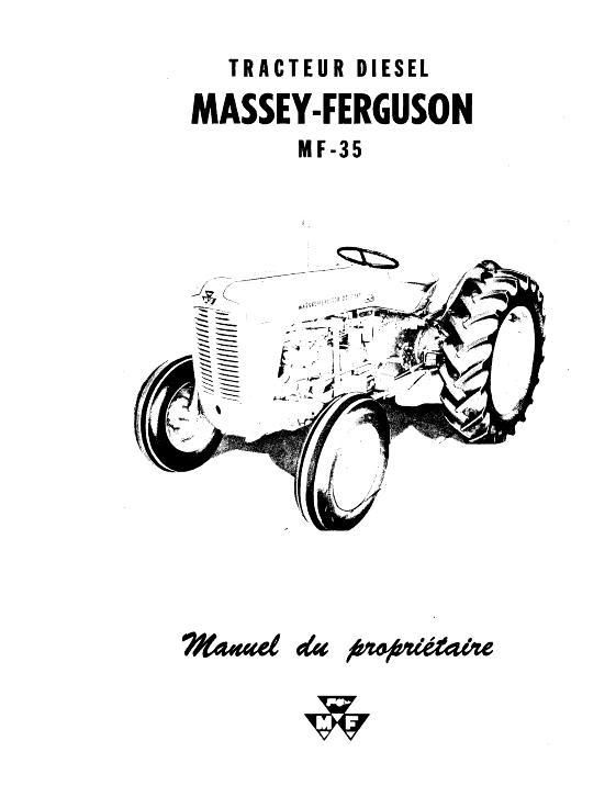 AGCO 35 Tractor (Diesel, Canada) Operator Manual 690455F2 French 1 AGCO 35 Tractor (Diesel, Canada) Operator Manual 690455F2 French