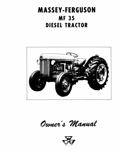 AGCO 35 Tractor (diesel, US) Operator Manual 690454M4 English 1 AGCO 35 Tractor (diesel, US) Operator Manual 690454M4 English