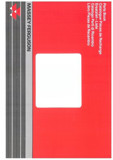 AGCO 355 Tractor Parts Book 819749M12 English