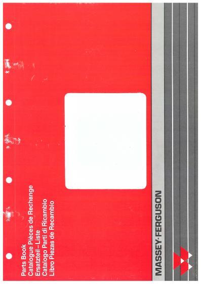 AGCO 360 Tractor (eff s n B18009, cab and footstep) Parts Book 819754M11 Multiple