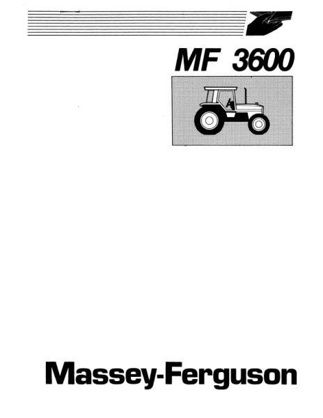 AGCO 3630 3650 3680 (prior sn R038015) Tractor Operator Manual 1646626M4 English 1 AGCO 3630 3650 3680 (prior sn R038015) Tractor Operator Manual 1646626M4 English