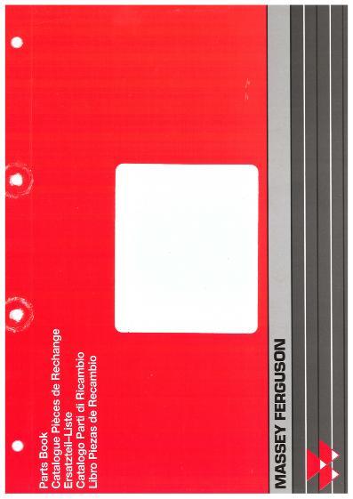 AGCO 3645 Tractor Parts Book 1637213M12 English