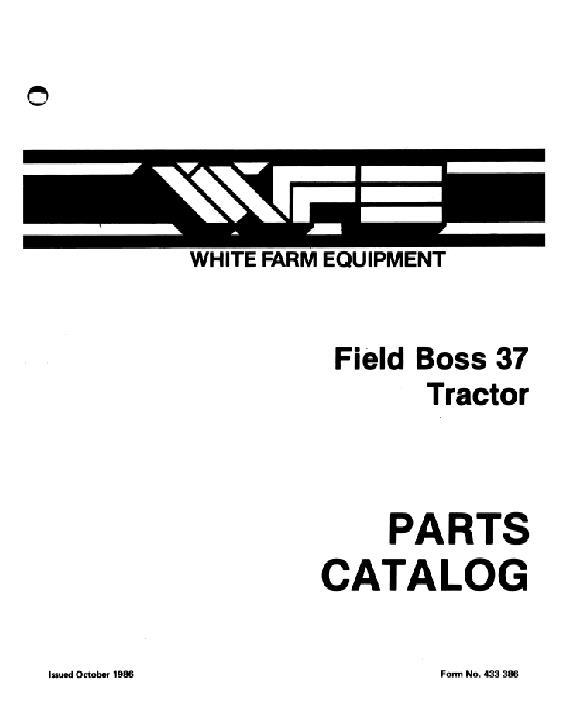 AGCO 37 Tractor (Field Boss) Parts Book 433386 English