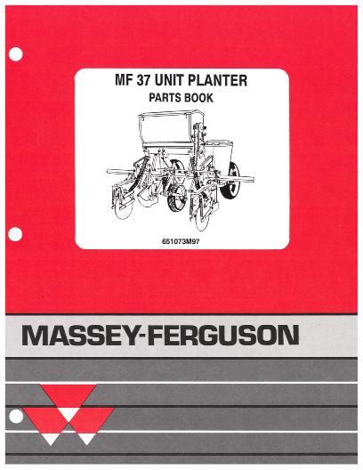 AGCO 37 Unit Planter Parts Book 651073M97 English