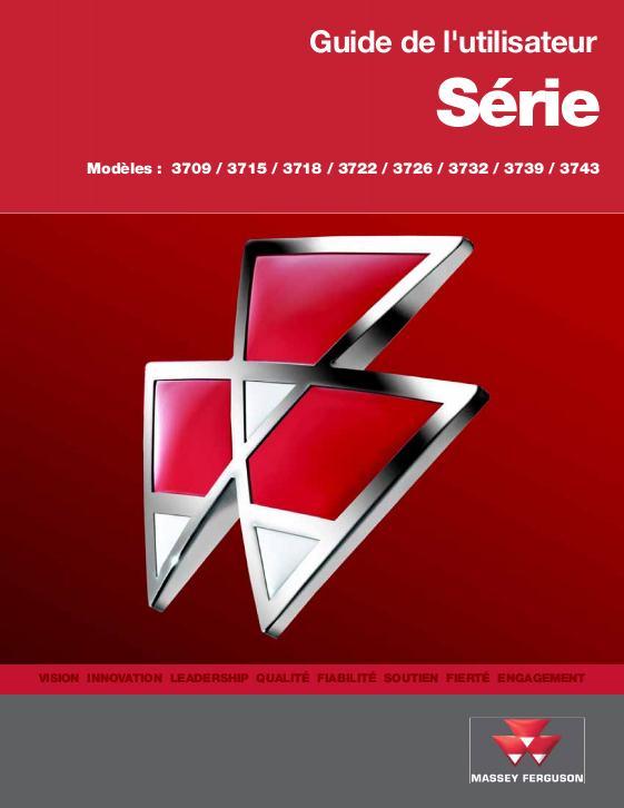 AGCO 3700 Series Manure Spreader Operator Manual 552575D1C French 1 AGCO 3700 Series Manure Spreader Operator Manual 552575D1C French